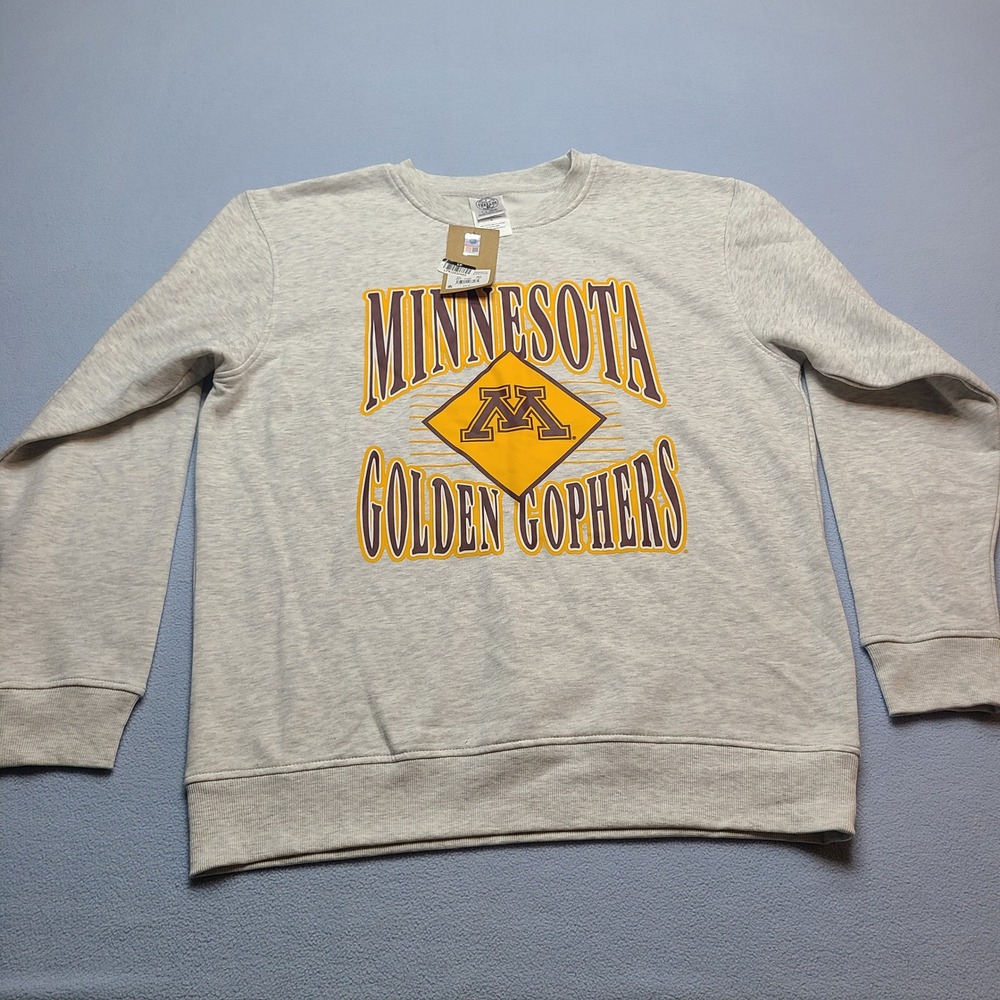 Rivalry Threads Sweatshirt Youth L 12/14 Gray New Minnesota Golden Gophers NCAA